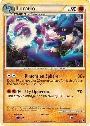 Call of Legends Lucario [Cracked-Ice-Holo] Pokémon card